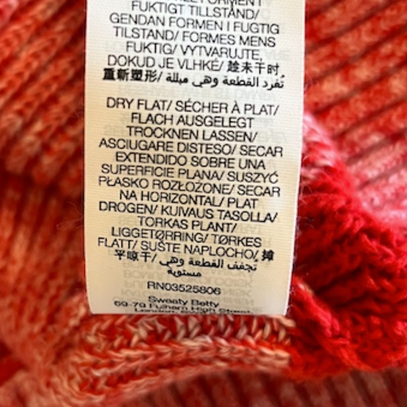 Sweaty Betty Red Sweater - Picture 8 of 8